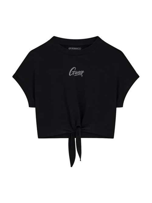 knot ss t-shirt GUESS | J6GI29 K6YW4JBLK